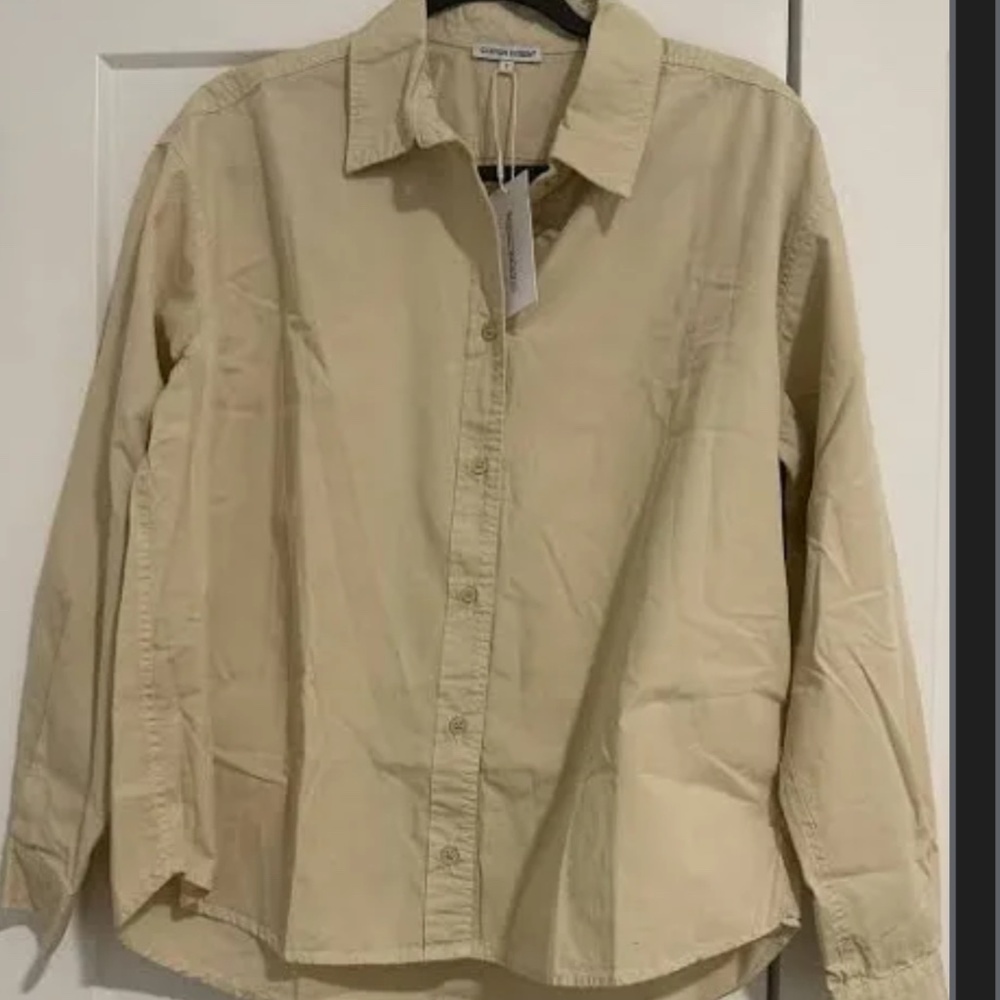 Cotton citizen ivory Xs woman’s  button down